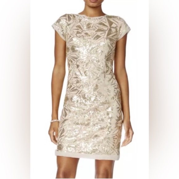 Vince Camuto Dresses & Skirts - NWT, Vince Camuto - glitzy, gold, cocktail dress. Size 16.